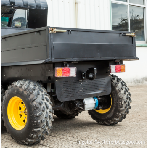 New Electric 6*4 Utility Vehicle Electric Two Motors 72V Turf Utility Golf Carts